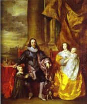 Charles I Dan Ratu Henrietta Maria Dengan Charles Prince Of Wale