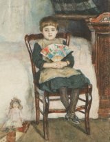 Portrait Of Olga Surikova Dalam Anak 1883