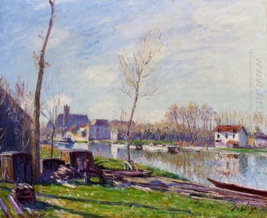 Bouwplaatsen matrat moret sur loing 1888