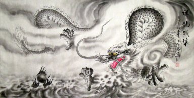 Draak - Chinees schilderij