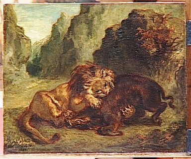 León y el jabalí 1853