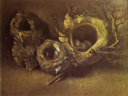 Still Life Dengan Tiga Burung Sarang 1885