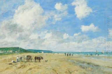 Der Strand bei Deauville 1863