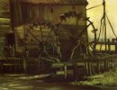 Vatten Wheels Of Mill At Gennep 1884