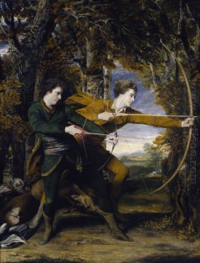 Les Archers Double Portrait du colonel John Dyke Acland Et Dudl