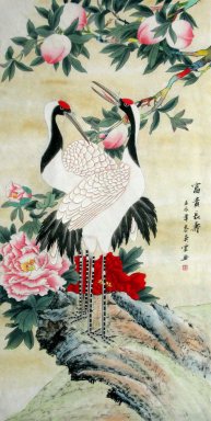 Crane - pintura china