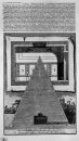 Den romerska forn T3 Plate XLV tvärsnitt av Pyramid