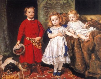 Retrato de tres niños