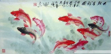 Vis - Chinees schilderij