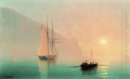 Ayu Dag på en dimmig dag 1853