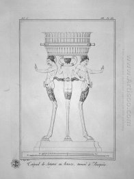 Tripod Dengan Dewa Hutan Ditemukan Di Pompeii Inc Dalam Outline