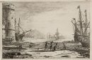 Zeehaven Met Een Grote Toren