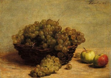 Still Life Apples And Grapes 1880
