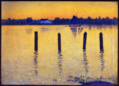 Segelboote auf dem Fluss Schelde 1892
