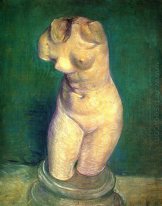 Gips-Statuette eines weiblichen Torsos 1886 4