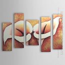 Een handgeschilderd olieverfschilderij Floral Calla Lily - Set v