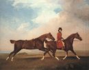 William Anderson com dois cavalos de sela 1793