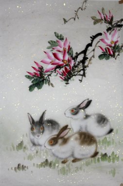 Conejo - la pintura china