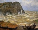 Mar áspero em Etretat 1883