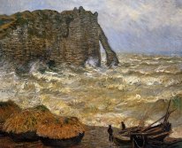 Grovt hav Vid Etretat 1883