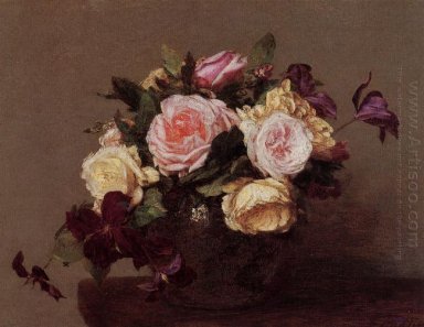 Roses And Clematis 1883