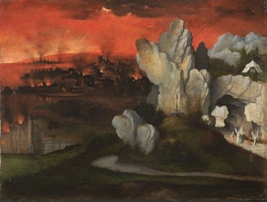 Landschap met de vernietiging van Sodom en Gomorrah