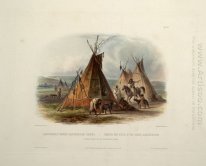 Une loge de la peau d'un chef Assiniboin, plaque 16 du volume 1