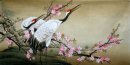 Кран - Слива - Китайская живопись