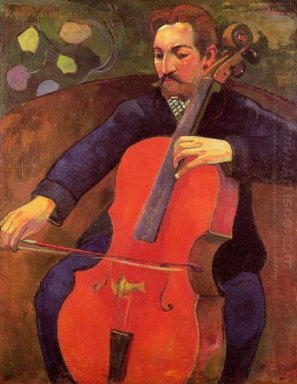 Potret Pemain Cello Dari Upaupa Scheklud 1894