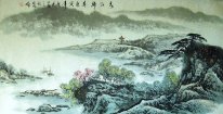 Paesaggio con fiume - pittura cinese
