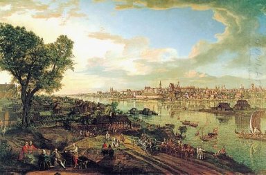 Veduta di Varsavia Da Praga 1770 1