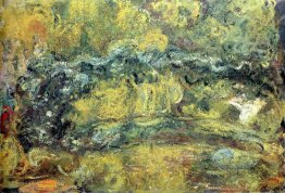 The Japanis Bridge Footbridge Over The Water Lily Pond 1924