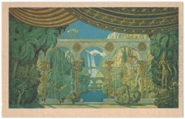 Chernomor S Jardins Sketches de cenário para Mikhail Glinka S Ru