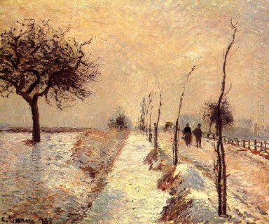 estrada no inverno eragny 1885