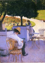The Orange Trees ou o artista S irmão em seu jardim 1878