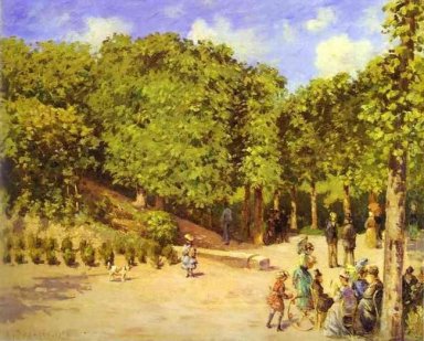 jardin de ville à Pontoise 1873