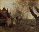 Willows och bondgårdar At Saint Catherine Les Arras 1871
