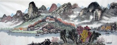 Montaña y agua - la pintura china