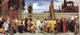 Celebrado Madonna de Cimabue é levada em procissão pelas th