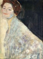 Retrato de uma senhora Branco Unfinished 1918
