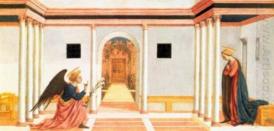 The Annunciation, predella panel from the St. Lucy Altarpiece