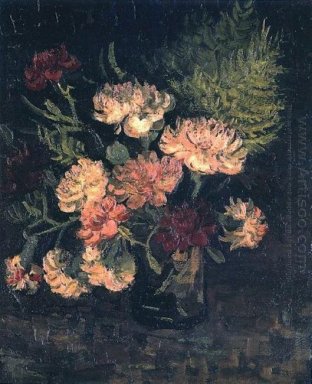 Florero con los claveles 1886 1