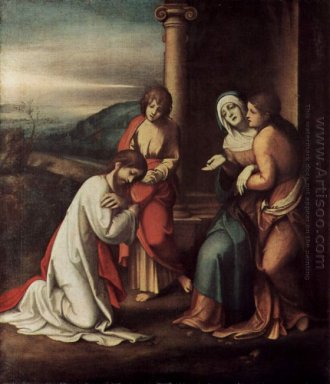 Vertrek van Christus\' van Mary Mary en Martha De Zussen O