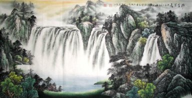 Moutain och vatten - Xishui - kinesisk målning