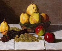 Stilleben med Pears och druvor