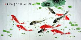 Fish - Lotus - Chinese Painting