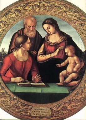 Heliga familjen med St Catherine