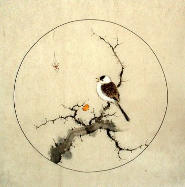 Oiseaux et fleurs - Peinture chinoise