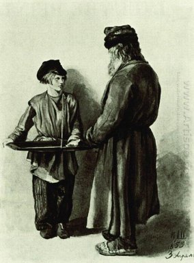 Peasant And Peddler 1855