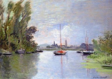 Argenteuil visto de The Small Arm Of The Seine